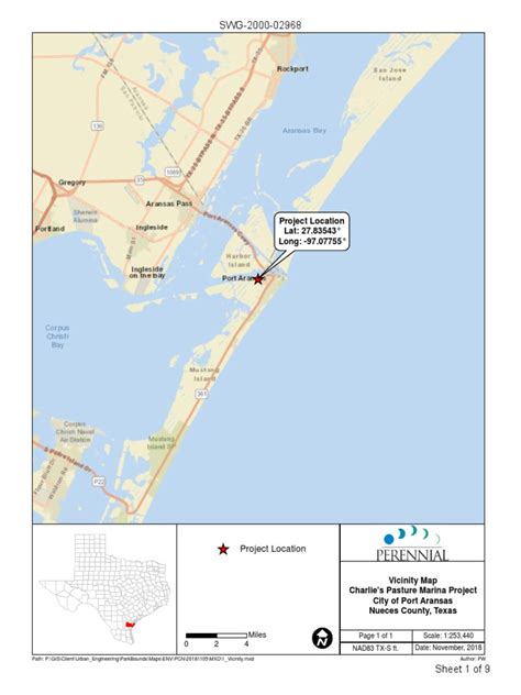 Port Aransas Marina Mapspdf Dredging Bodies Of Water