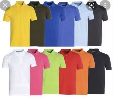 Polo Polyester Collar T Shirt Half Sleeves Plain At Rs 135 In Tiruppur