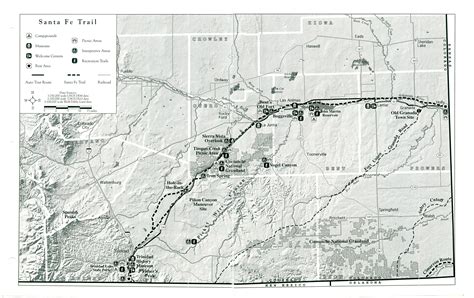 Santa Fe Trail Visitor Map - Granada Colorado USA • mappery