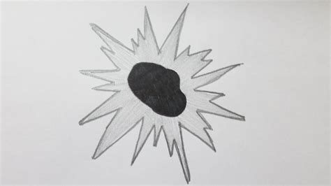 How To Draw A Bullet Hole Youtube