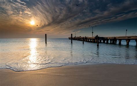 Sunset Seascapetaken At Coogee Jetty Coogee Beach Perth Western