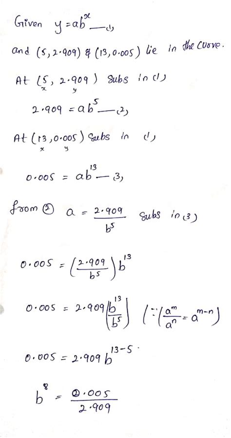 Answered Find The Equation Of An Exponential… Bartleby