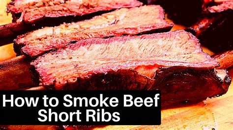 How To Smoke Beef Short Ribs In A Masterbuilt Propane Smoker Youtube