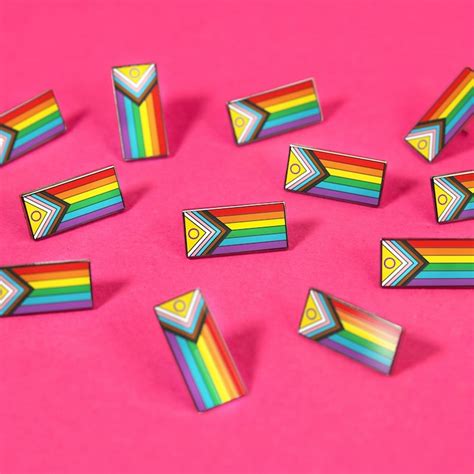 Intersex Inclusive Progress Pride Flag Enamel Pin Barbican Shop