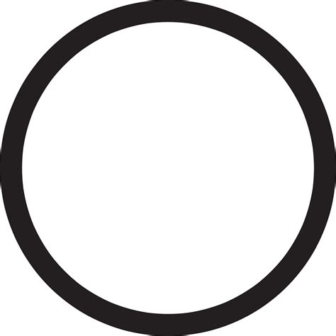 Circle Icon Isolated On White Background Circle Icon Thin Line Outline