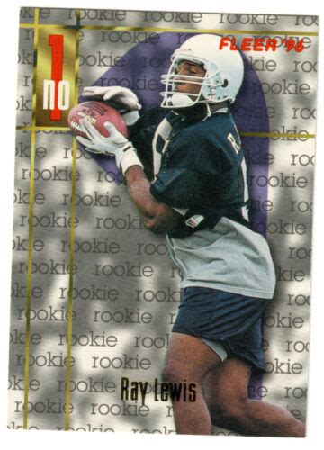 1996 Fleer 165 Ray Lewis RC Baltimore Ravens HOF EBay