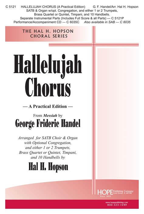 HALLELUJAH CH-HH-SATB - Hope Publishing Company