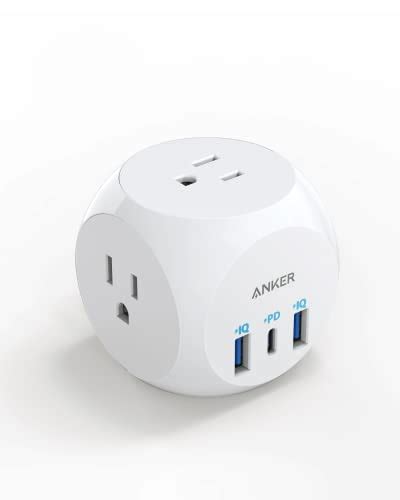 Anker Electrical Outlet Extender With 30w Usb C Charger Multi Plug