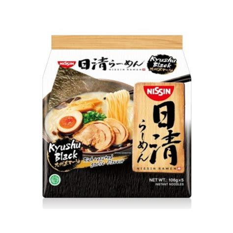 Nissin Japan Ramen Kyushu Black Instant Noodles 5 X 106g Japanese