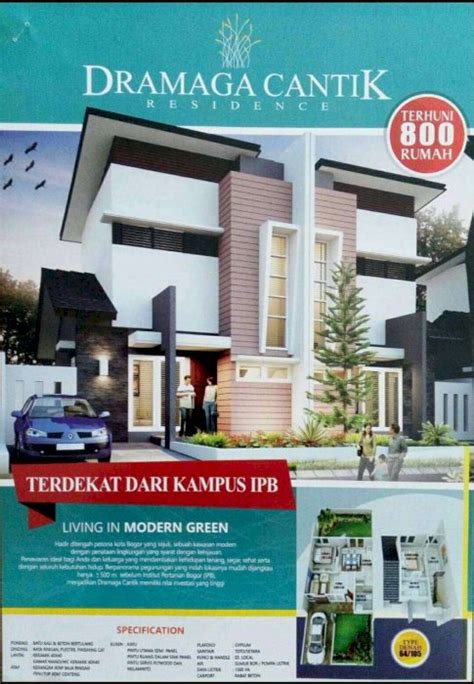 Tipe Dp Free Kpr Di Dramaga Cantik Dkt Bali Resort Bogor Dijual