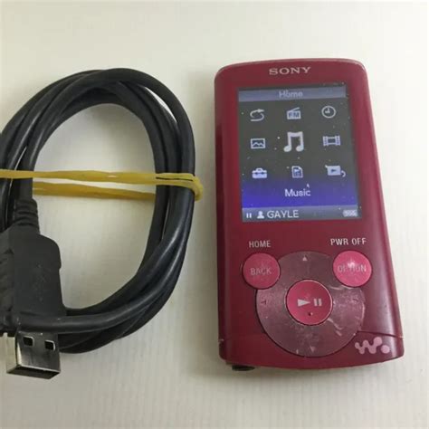 Sony Walkman Nwz E Red Go Lecteur Multim Dia Num Rique Fm Mp