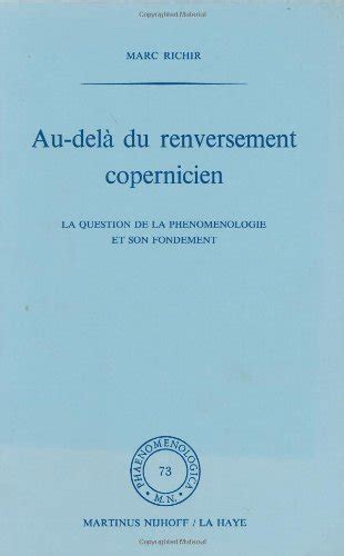 Au Del Du Renversement Copernicien La Question De La Ph Nom Nologie