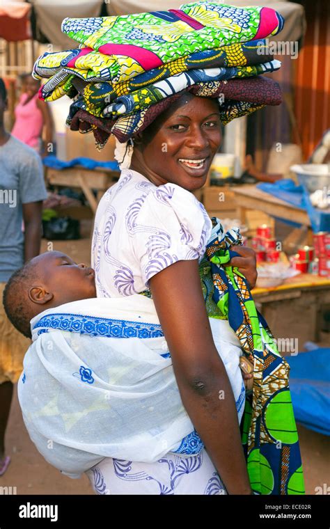 Mother And Baby At Anyaa Market Accra Ghana Africa Stock Photo Alamy