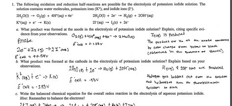 Potassium Iodide Solution Formula