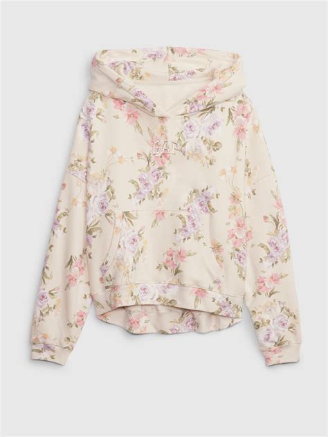 Gap × Loveshackfancy Kids Floral Relaxed Logo Hoodie Gap