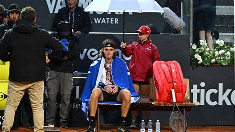 Rain Suspends Monday Evening Action In Rome | ATP Tour | Tennis