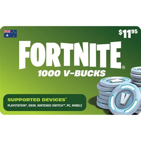 Fortnite V Bucks Digital Voucher Eb Games Australia