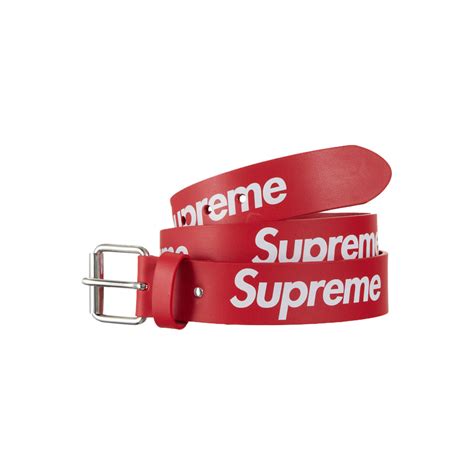 Supreme Repeat Leather Belt Ss Redsupreme Repeat Leather Belt Ss