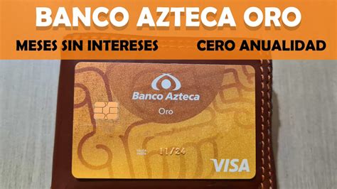 Tarjeta De Cr Dito Banco Azteca Oro Meses Sin Intereses Sin