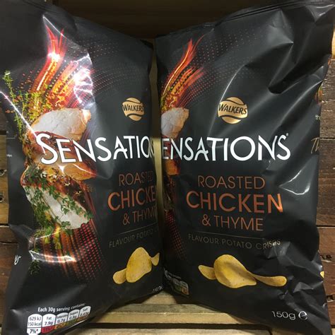 2x Walkers Sensations Roasted Chicken And Thyme Share Bags 2x150g And Low Price Foods Ltd