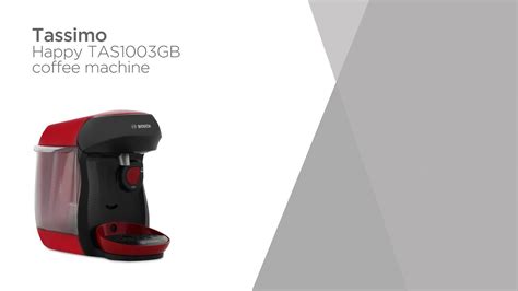 Tassimo By Bosch Happy Tas1003gb Coffee Machine Red Product Overview Currys Pc World Youtube