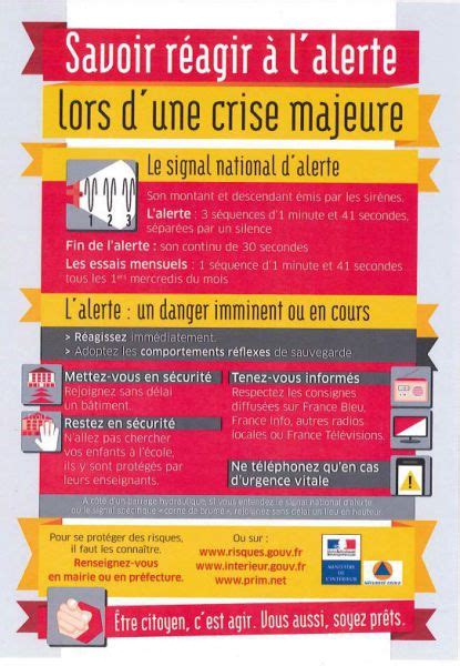 Savoir R Agir L Alerte Lors D Une Crise Majeure Courances Site