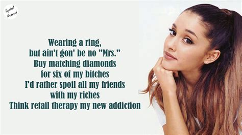 Ariana Grande 7 Rings Lyrics Youtube