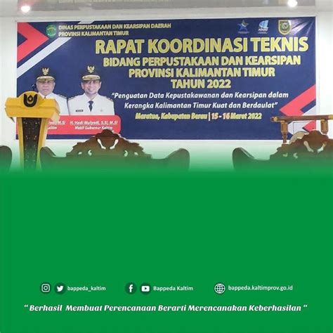 Pembukaan Rakornis Perpustakaan Dan Kearsipan Prov Kaltim Tahun 2022