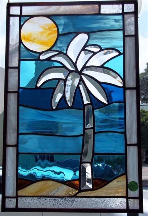 Palm Tree Stained Glass Pattern