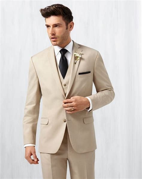 Latest Coat Pant Designs Champagne Beach Wedding Men Suit Slim Fit 3