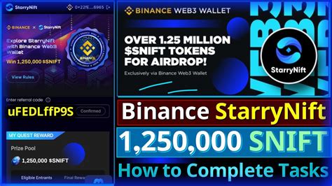 Binance Starrynift Airdrop How To Complete All Quests