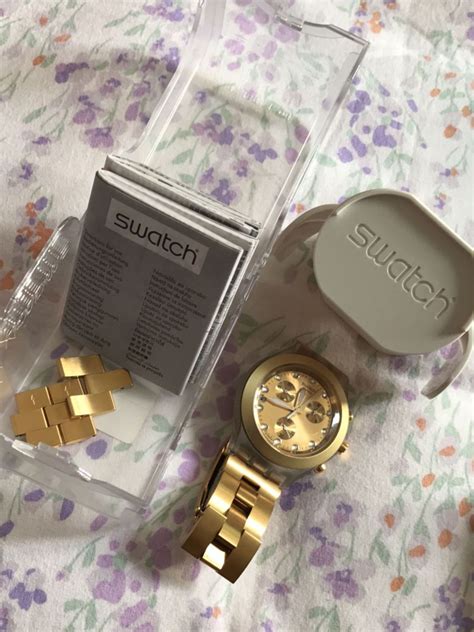 Relógio Swatch Dourado Produto Feminino Swatch Usado 25142988 enjoei