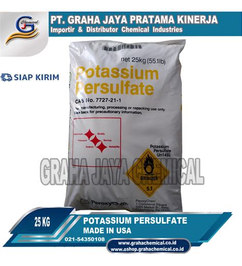 Potassium Persulfate Ex Peroxychem Philadelphia Usa 25 Kg Graha Chemical Oshop