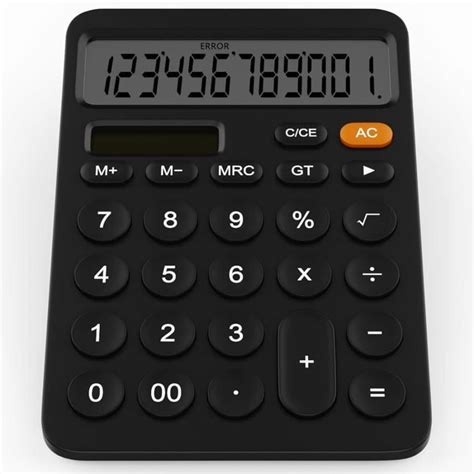 Calculatrice Bureau À 12 Chiffres Avec Écran Lcd Bouton Sensible