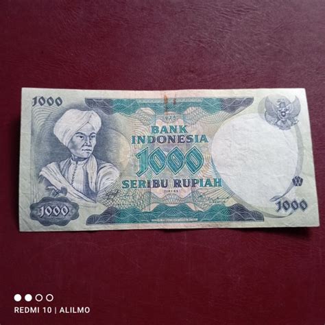 Jual 1000 Rupiah Uang Kertas Kuno Diponegoro Tahun 1975 Beredar Asli