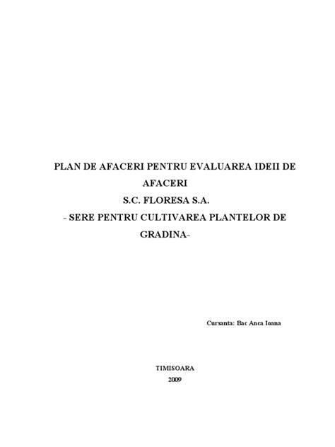 Pdf Plan Afaceri Anca Dokumen Tips