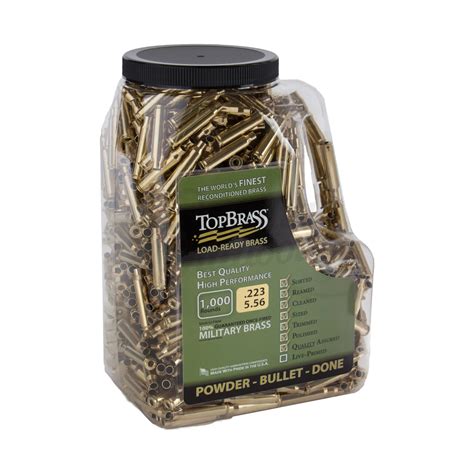 Notify Me Top Brass 223 Rem Premium Reconditioned Brass 1000 Round