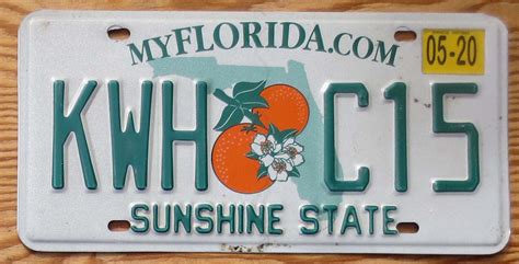 2020 Florida vg - Automobile License Plate Store: Collectible License ...