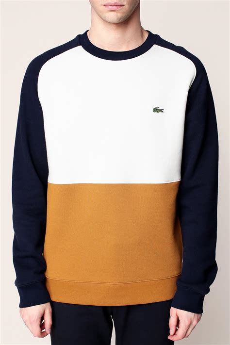 Lyst Lacoste Sweatshirt In White For Men