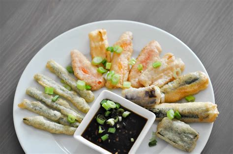 Tempura Vegetables with Ginger Soy Sauce - This Healthy Table