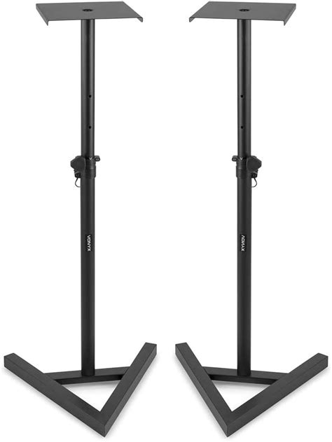 Vonyx Studio Monitor Stand Set Adjustable Height Home Hifi Speaker