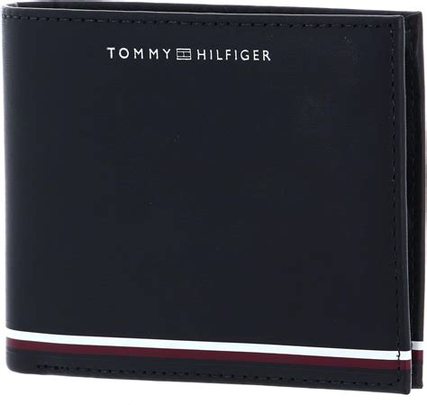 Tommy Hilfiger TH Centrale Liscia CC E Moneta Portafogli Uomo Blu