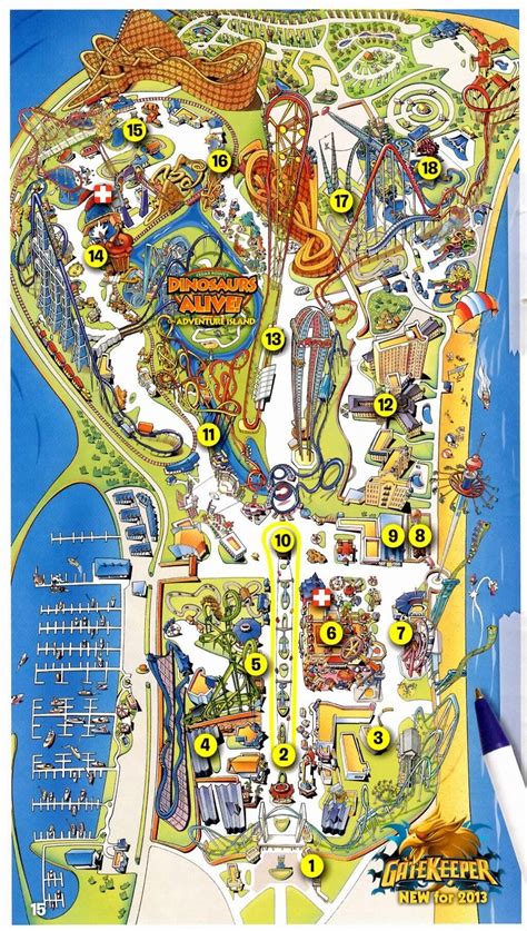 Cedar Point Printable Map