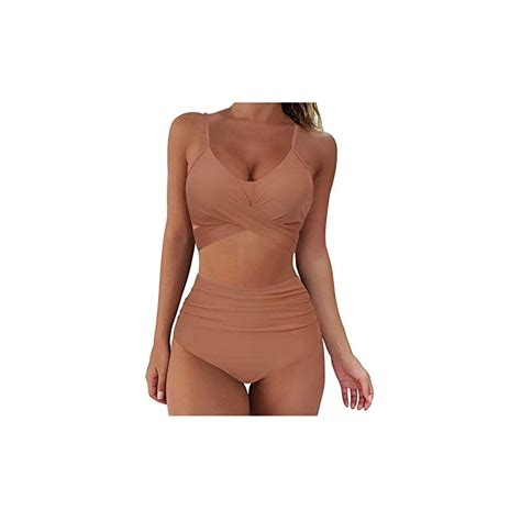 Sunnyuk Costume Piscina Mare Taglia Forte Pezzi Bikini Triangolo