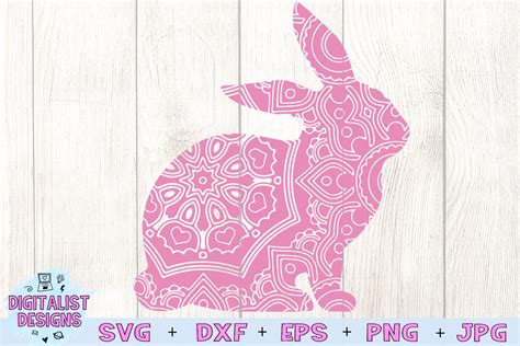 Mandala Bunny Svg Easter Mandala Rabbit Mandala 230474 Cut Files