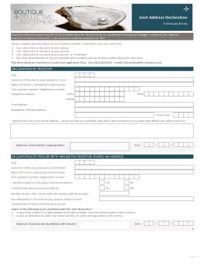 Fillable Online Baobab Capital Co Baobab Bci Joint Address Pdf Baobab