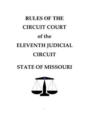 Fillable Online Courts Mo Rules Of The Circuit Court Of The Eleventh