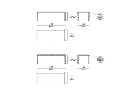 Eclipse Turri Table With Legs Milia Shop