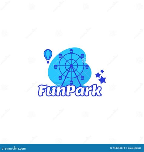 Amusement Park Fun Park Or Adventure Park Stock Vector Illustration