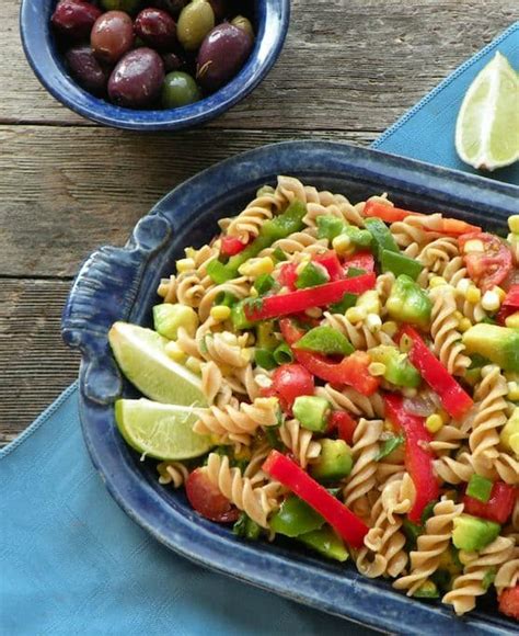 Southwestern Pasta Salad With Avocado And Peppers